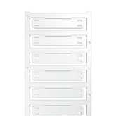 Weidmuller Cable marker, white, 60 x 11mm